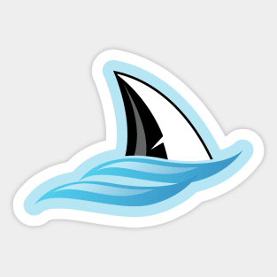 Large Shark Logo Sticker